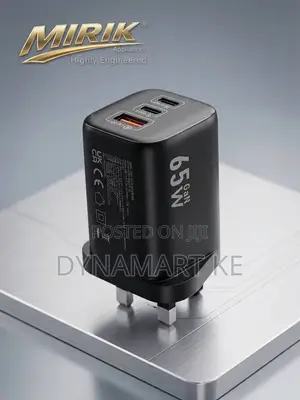 Mirik FluxPrime 65W Dual USB-C + USB-A GaN Charger