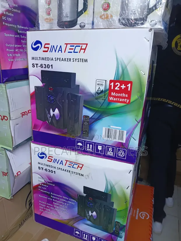 Sinatech ST-6301 3.1CH Bluetooth Home Theatre Speaker System - 1