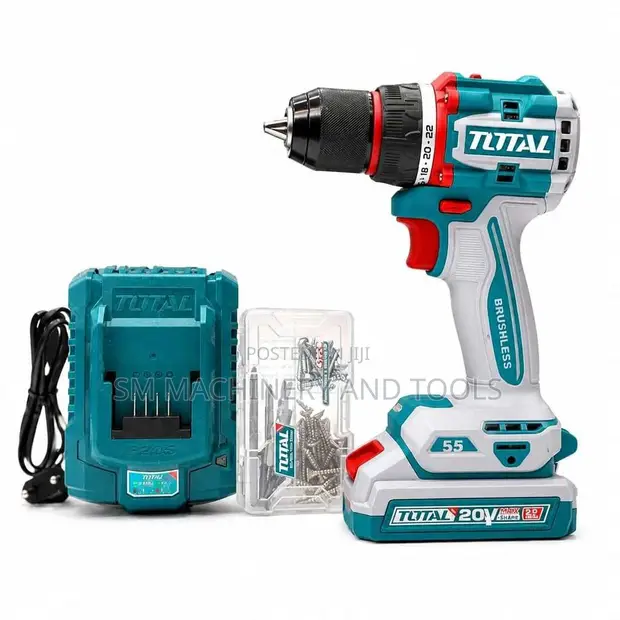 Total TDLI205582 Compact Brushless Cordless Drill 55Nm - 1