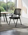Foldable Task Chair with Flip Writing Pad - 5