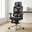 Kiti cha Ofisi cha Mesh chenye Miguu Inayoweza Kurekebishwa na Footrest - 2