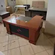 Ofisi ya Mahogany Corner Table - 160cm - 2