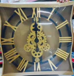 Saa ya Ukutani ya Gia 4 za Kirumi za Zamani - 40cm