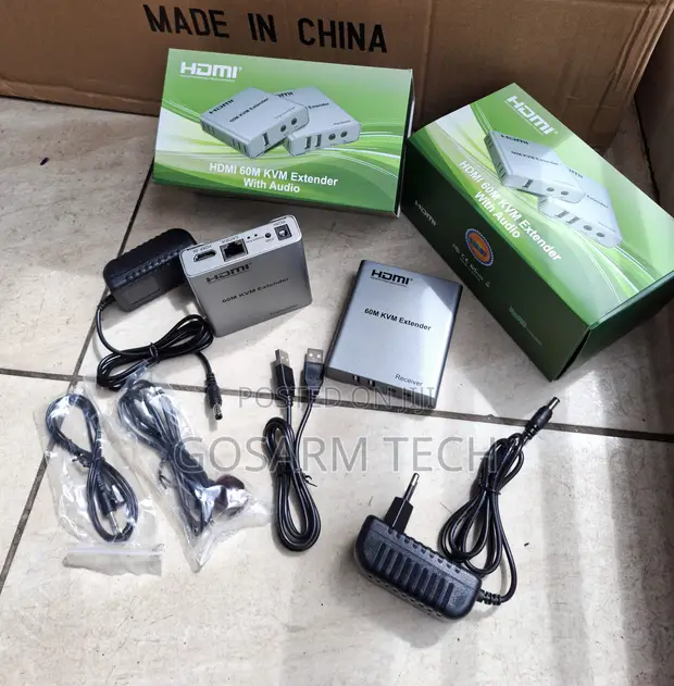 60m HDMI KVM Signal Extender with USB & Audio - 1