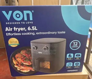 Von 6.5L Air Fryer - Dhamana ya Miezi 12