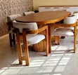 Brand New Oval Dining Set - Brown - 2