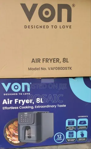Von 8L Air Fryer with Viewing Window - Brand New