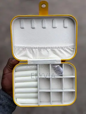 Yellow Travel Jewelry Box