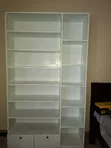 Kikapu cha Viatu cha Rafu 8 na Kipangilizi cha Mikoba chenye Droo - 3