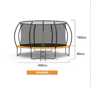 14 Ft Commercial Zoshine Pumpkin Trampoline