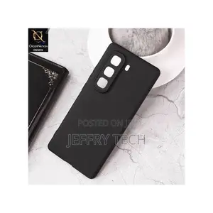 Infinix Hot 60 Pro Plus Classic Matte Nyeusi Silicone Back Case