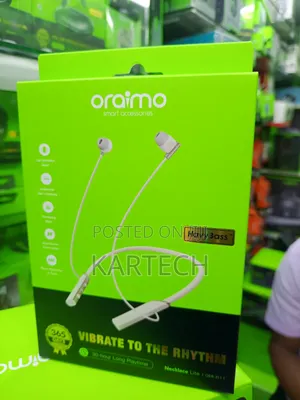 Oraimo Necklace Lite OEB-311 Earphones za Wireless za Neckband - Nyeupe