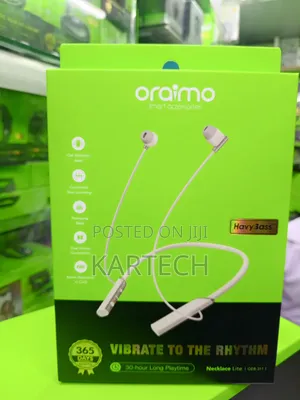 Oraimo Necklace Lite Neckband Earphones - White