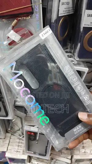 Samsung Galaxy Z Fold 3 Mocome Leather Cover - Black