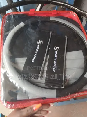 5 Racing Sports Series Car Seat Covers - Grey/Black