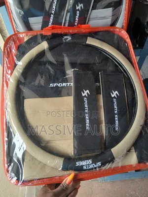 Beige/Black 9 Racing Sports Series Car Seat Covers