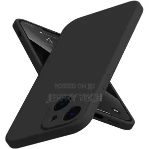 Kifaa cha Silicone laini kwa Apple iPhone 13 - Nyeusi