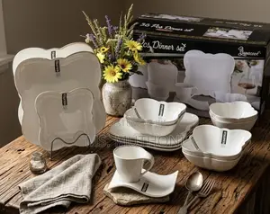 Seti ya Sahani za Kula 36-Piece - Nyeupe