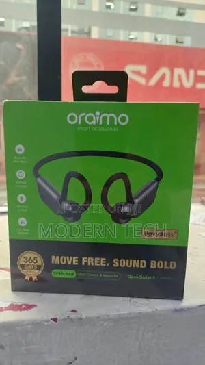 Oraimo OpenCirclet 2 Open-Ear Bluetooth Headphones - IPX5