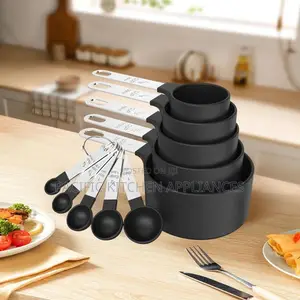 10-Piece Stainless Steel Measuring Cups and Spoons Set