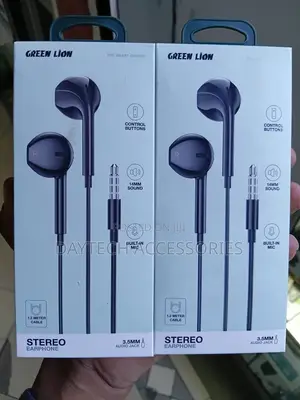 Green Lion 3.5mm Stereo Earphones na Microphone