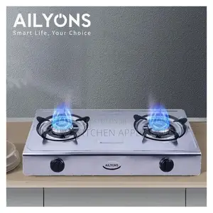 Ailyons GS017 Double Burner Gas Cooker