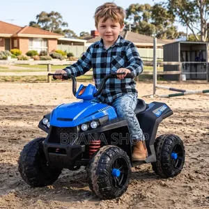 Blue Battery-Powered Electric ATV Quad Bike kwa Watoto