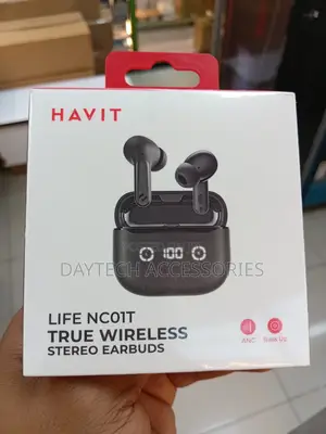 Havit Life NC01T True Wireless Earbuds (TW984) - Nyeusi