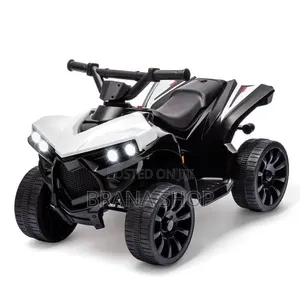 White Electric Ride-on ATV Quad Bike for Kids