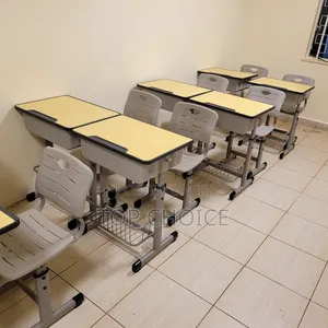 Seti ya Kiti na Dawati la Mwanafunzi wa Kisasa - Samani za Shule