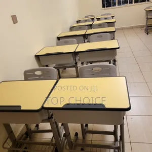Seti ya Dawati na Kiti cha Madarasa ya Shule Kinachoweza Kurekebishwa