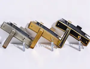 Stylish Heavy Duty Door Lock Set with Secure Handles and Keys