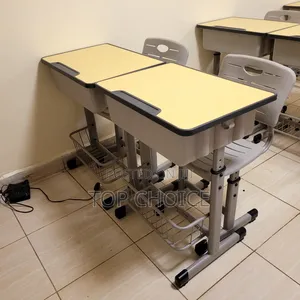 Seti ya Kiti na Meza ya Mwanafunzi ya Kisasa - Samani za Shule