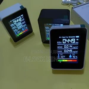 Kichunguzi cha Ubora wa Hewa (CO2, Joto, Unyevu, HCHO, TVOC)