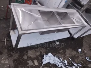 Stainless Steel Double Sink with Double Drain