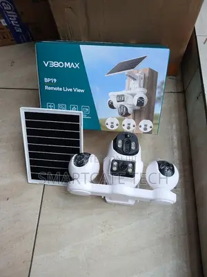 Kamera ya CCTV ya V380 Pro Solar PTZ yenye Lens 4 - Usalama wa Nje Usiotumia Waya