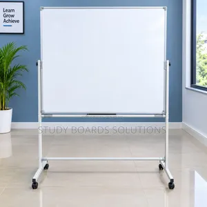 1.2m x 1.2m Magnetic Whiteboard with Wheeled Stand