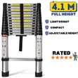 Ladder ya Aluminium ya Telescopic ya 4.1m - 1