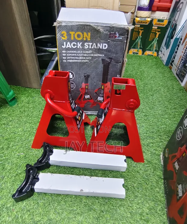 3-Ton Heavy Duty Steel Jack Stands (Pair) - Brand New - 1