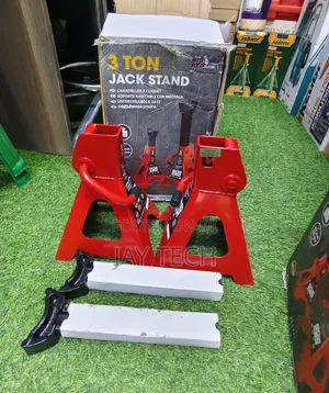 3-Ton Heavy Duty Steel Jack Stands (Pair) - Brand New