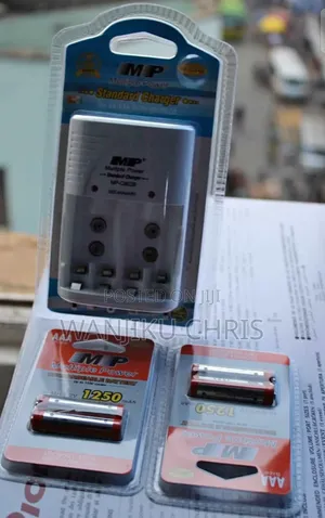 Triple AAA Rechargeable Batteries with Charger