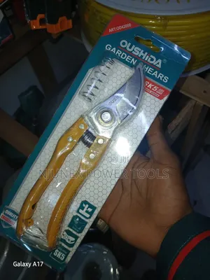 Oushida SK5 Steel Garden Pruning Shear with Yellow Handle