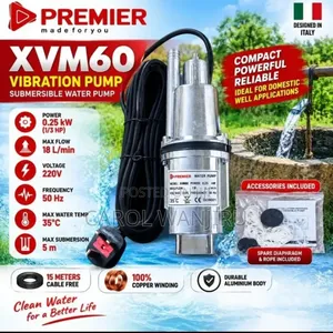 Premier XVM60 Vibration Submersible Water Pump