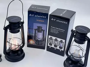 Art Classics Vintage Solar Rechargeable LED Lantern