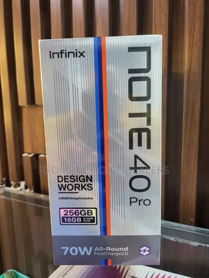 Infinix Note 40 Pro 256GB Mpya Nyeusi