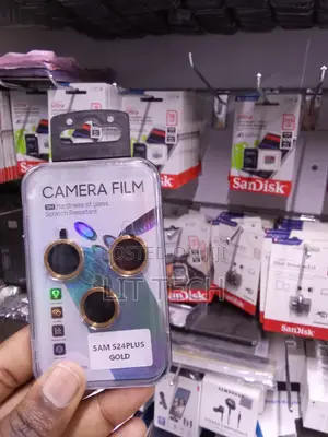 Kinga ya Kioo cha Samsung S24 Plus 9H kwa Lenzi ya Kamera - Dhahabu