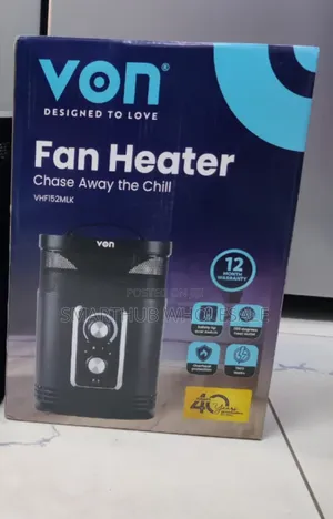 Von Fan Heater VHF152MLK 1500W Nyeusi