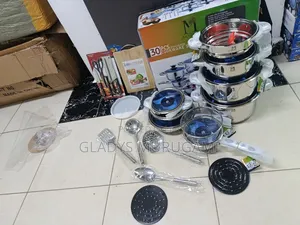 Seti ya Vyombo vya Kupikia 30pc Marwa