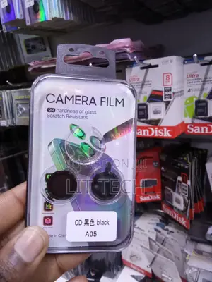 Kinga ya Kioo cha Tempered kwa Lensi ya Kamera ya Samsung A05 (Nyeusi)