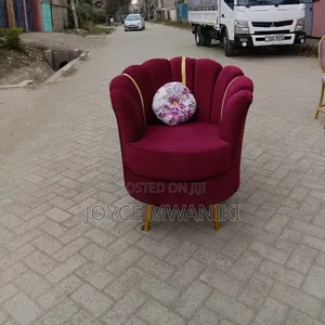 Kiti Kimoja cha Maua Rangi ya Maroon Nyekundu